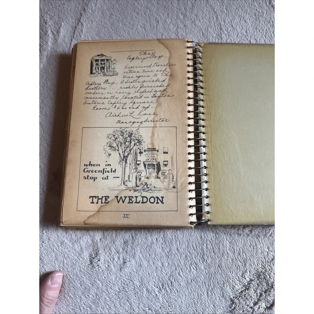 Vintage 1st Edition 1935 The Road to Good Food Greenfield MA Community Cookbook